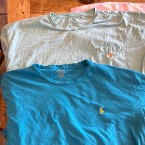 Polo Ralph Lauren Blue and Light Blue T-Shirts